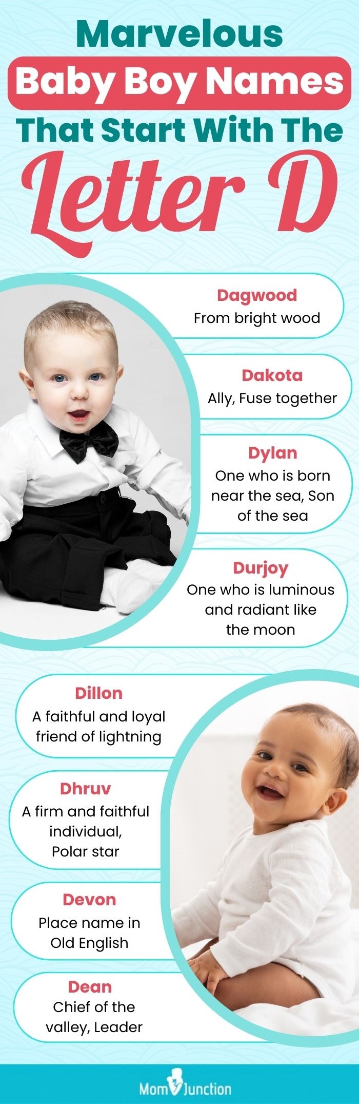 marvelous baby boy names that start with the letter d(infographic)