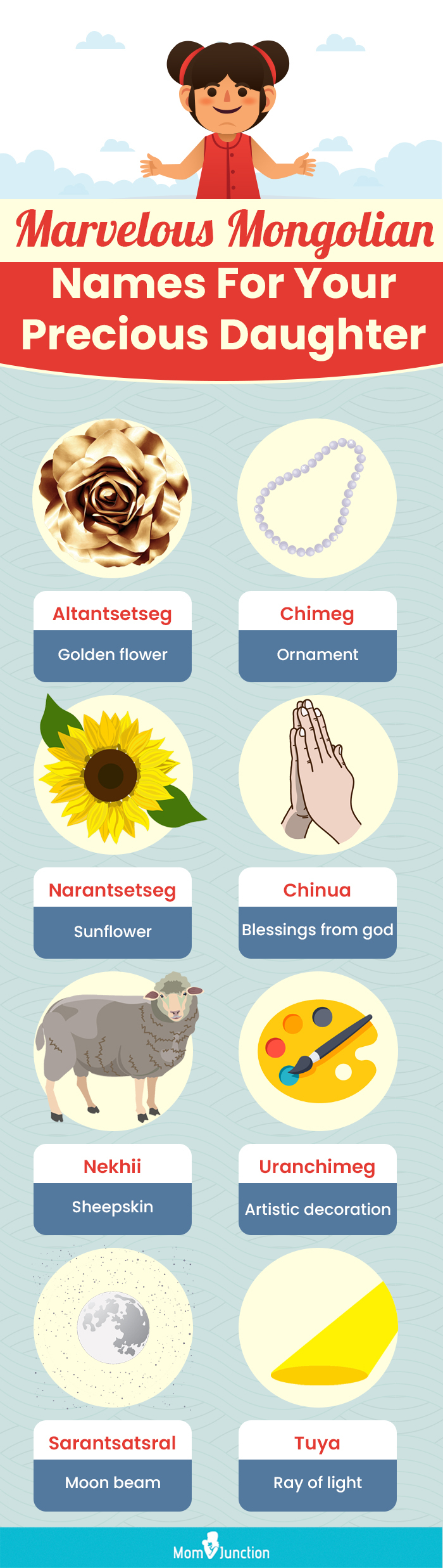 marvelous mongolian names for your precious daughter (infographic)