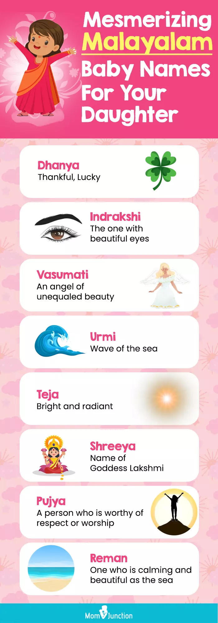 mesmerizing malayalam baby names for your daughter (infographic)