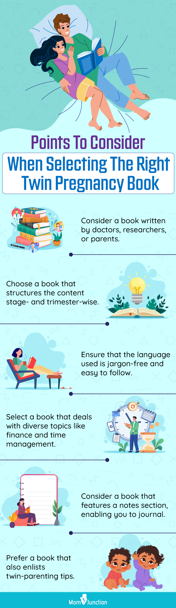 Points To Consider When Selecting The Right Twin Pregnancy Book (infographic)
