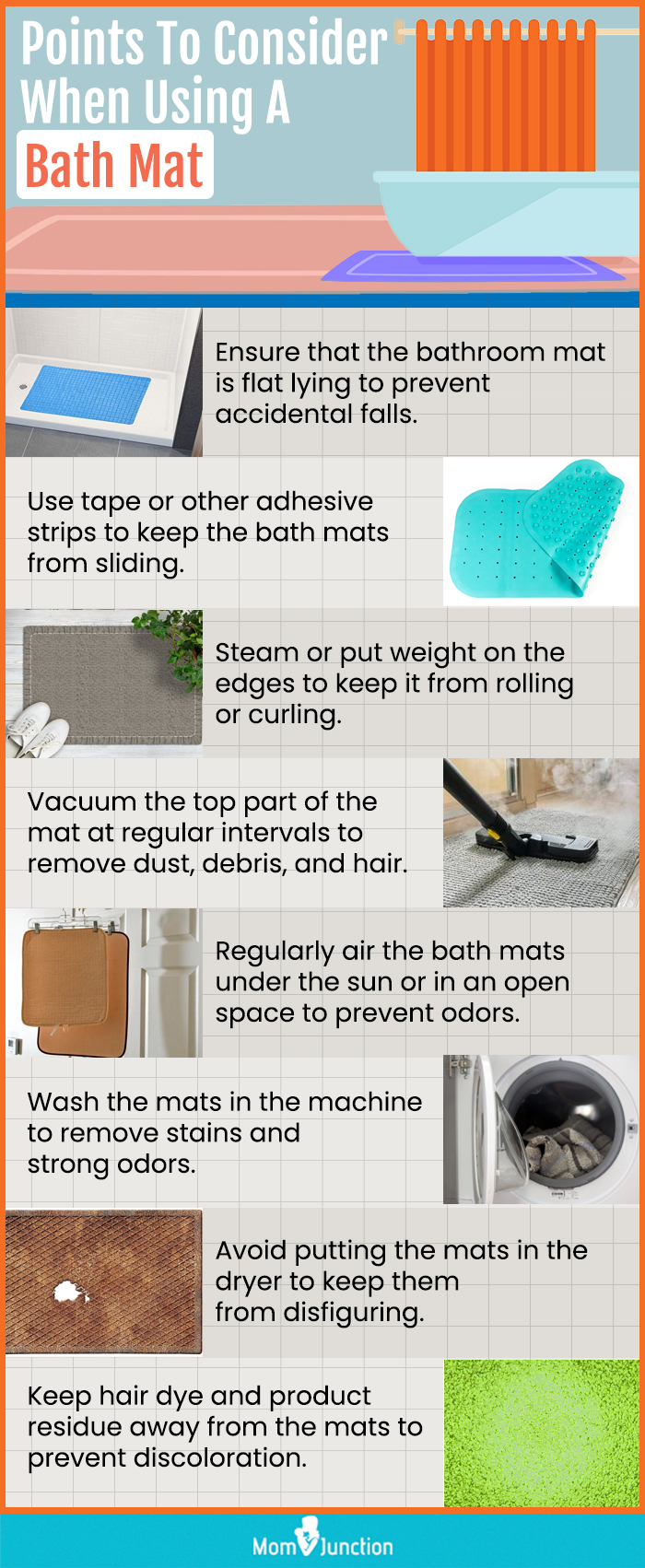 Points To Consider When Using A Bath Mat (infographic)