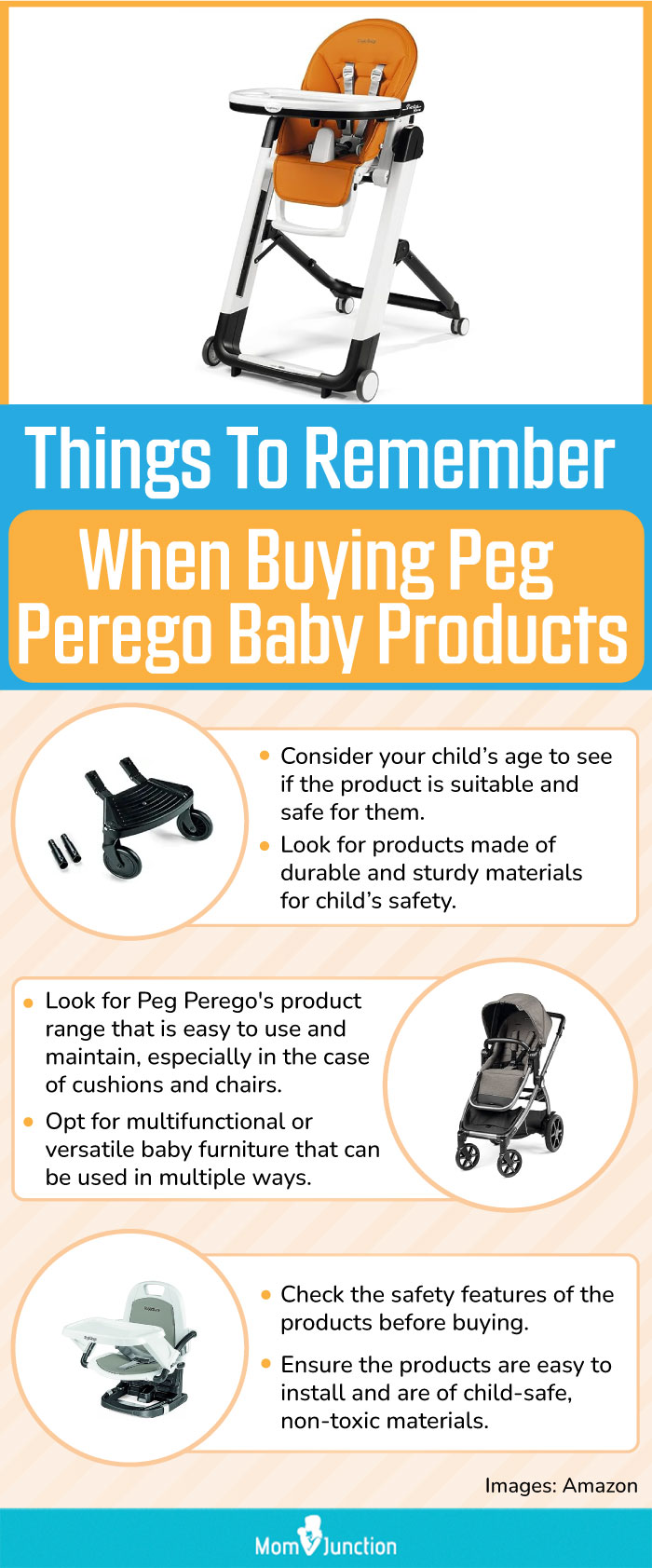 Things To Remember When Buying Peg Perego Baby Products (infographic)