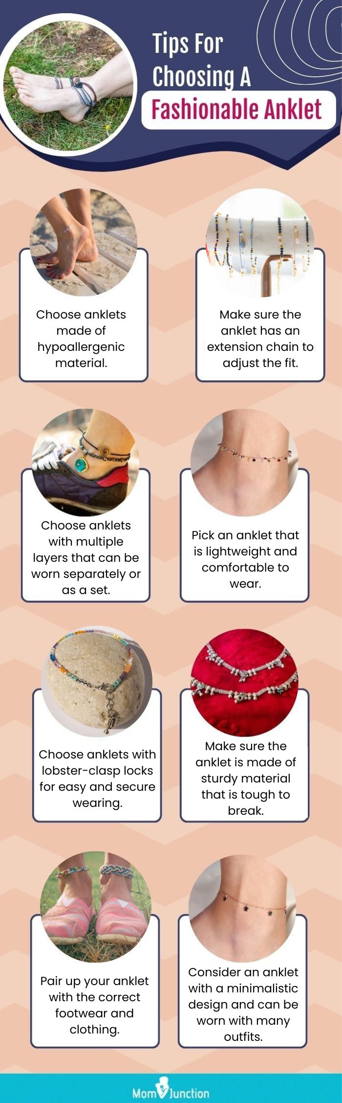 Tips For Choosing A Fashionable Anklet (infographic)