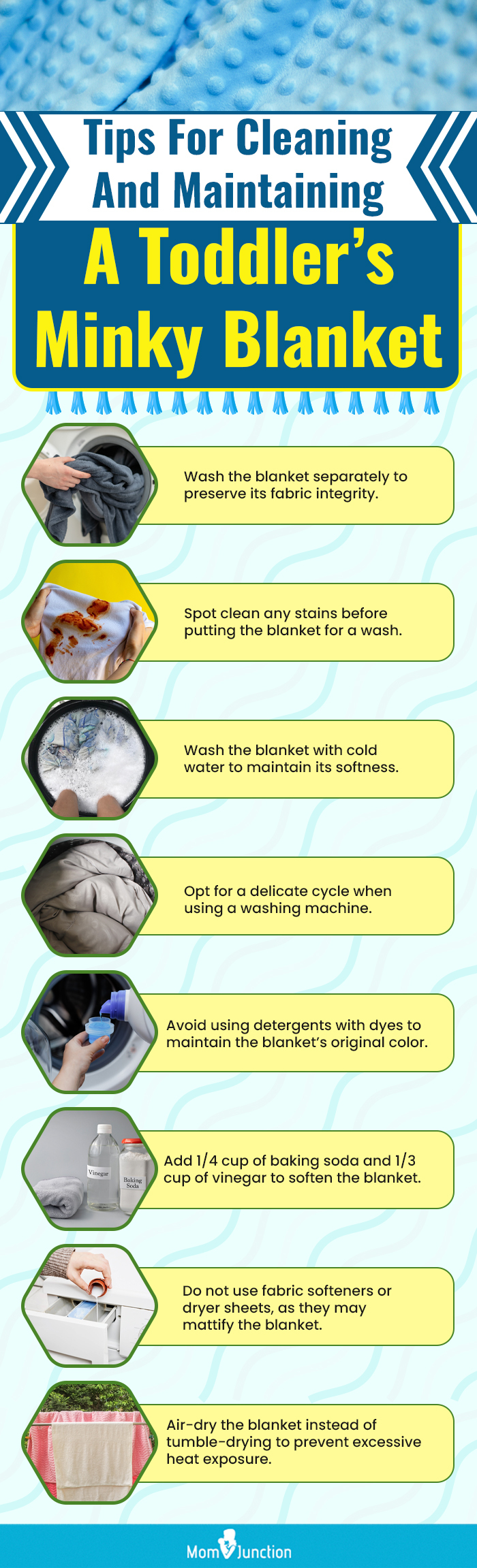 Tips For Cleaning And Maintaining A Toddler’s Minky Blanket (infographic)