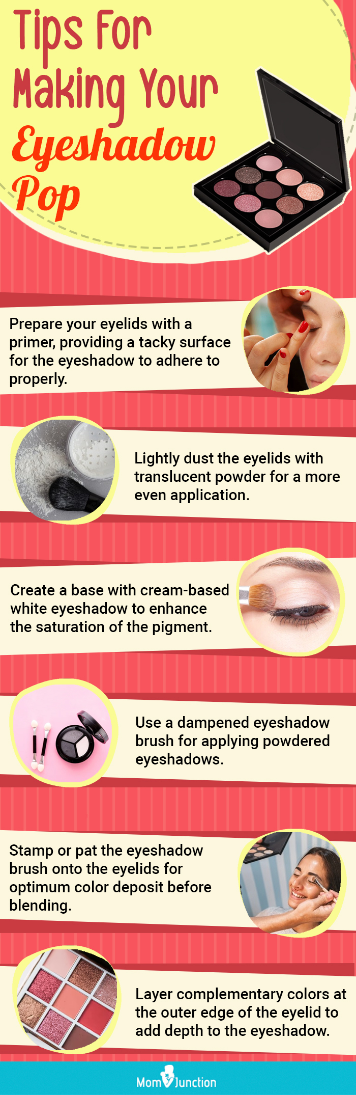 Tips For Making Your Eyeshadow Pop (infographic)