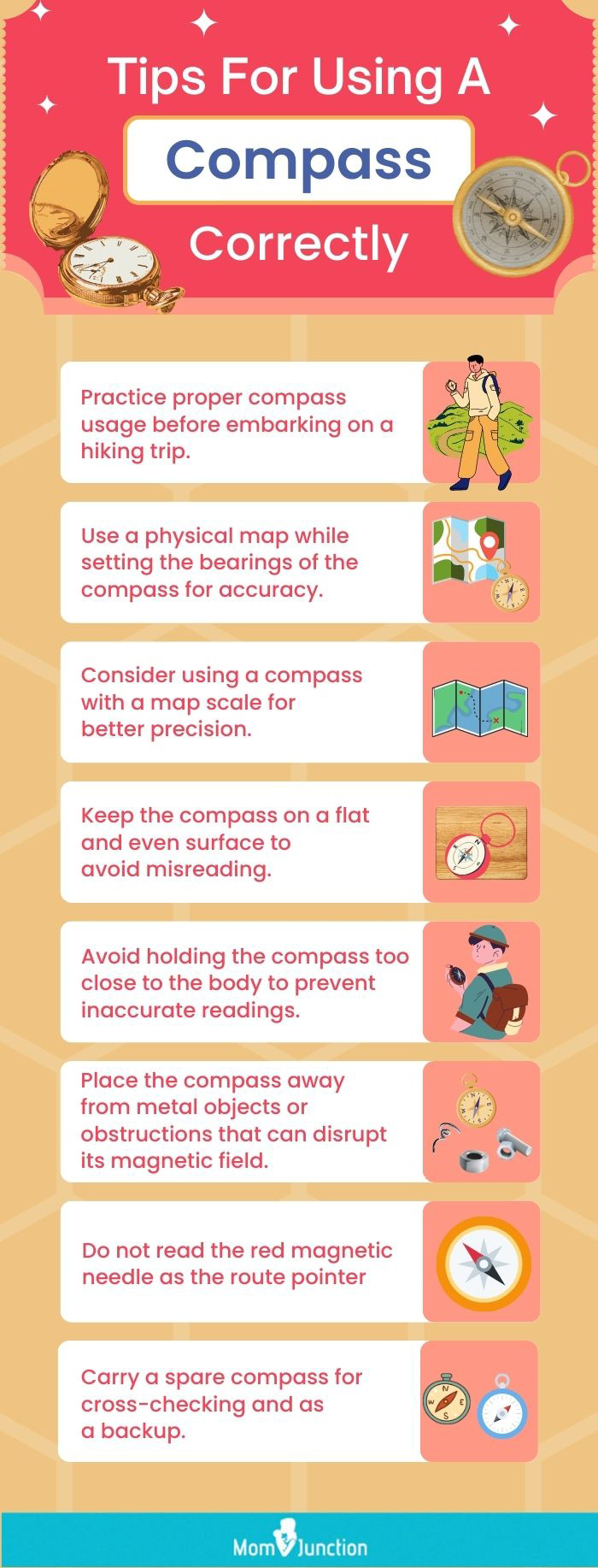Tips For Using A Compass Correctly (infographic)