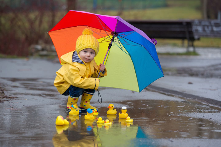 Transform A Broken Umbrella Into A Cute Raincoat Dress For Your Kid