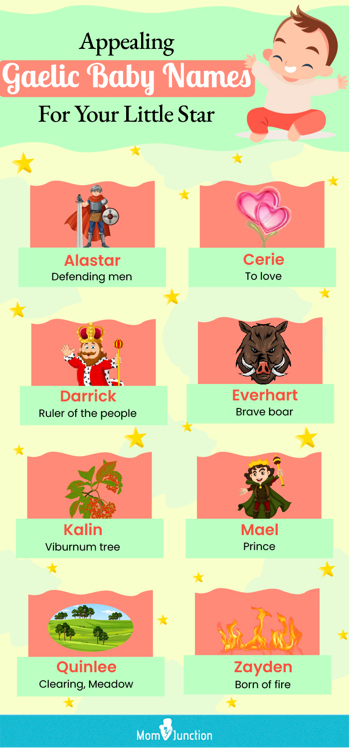 outstanding gaelic names for your baby (infographic)