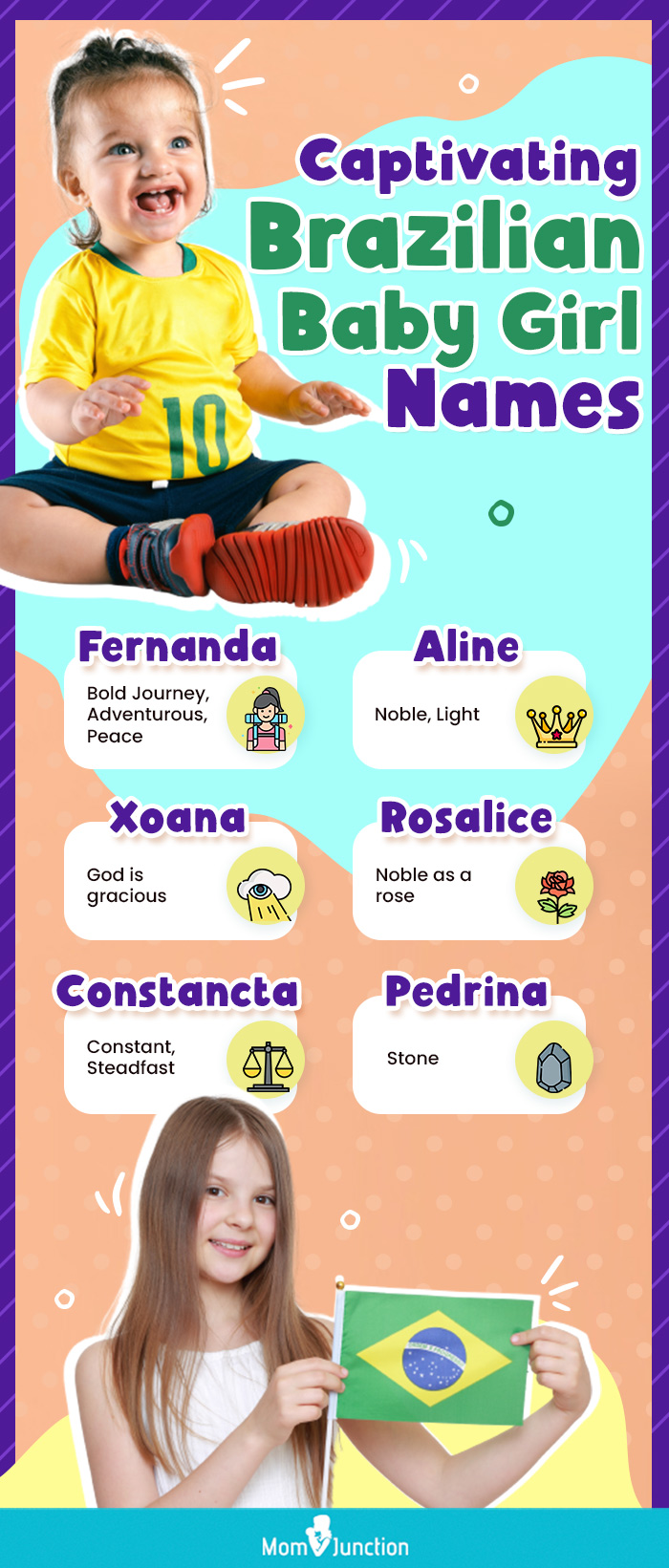 captivating brazilian baby girl names (infographic)