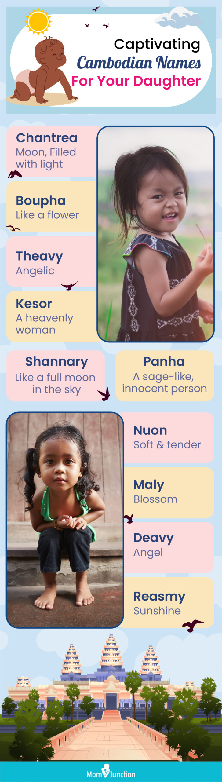 captivating cambodian names for your daughter (infographic)