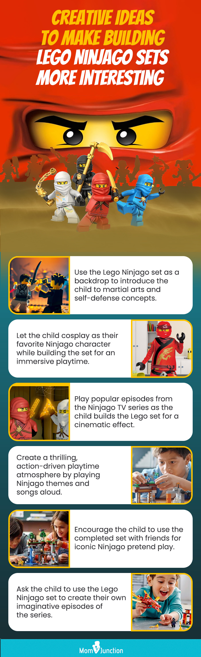 Creative Ideas To Make Building Lego Ninjago Sets More Interesting (infographic)