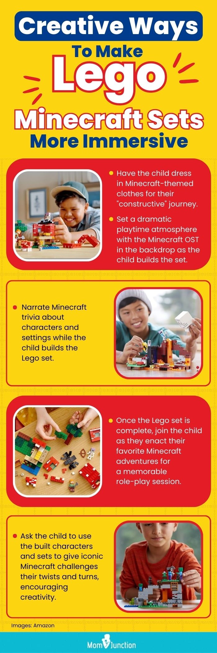 Creative Ways To Make Lego Minecraft Sets More Immersive (infographic)