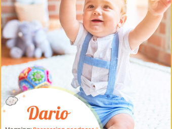 Dario means possessing goodness