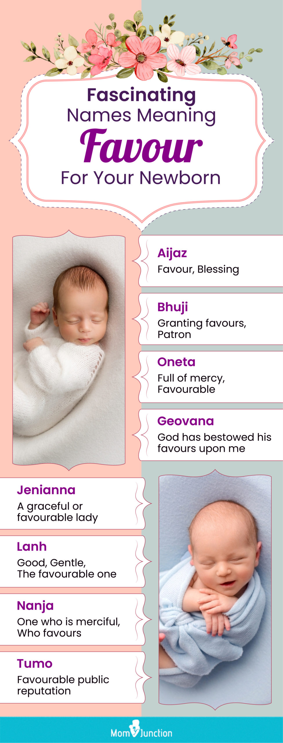 fascinating names meaning favour for your newborn (infographic)