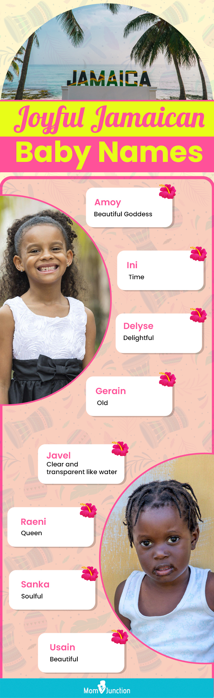 joyful jamaican baby names (infographic)