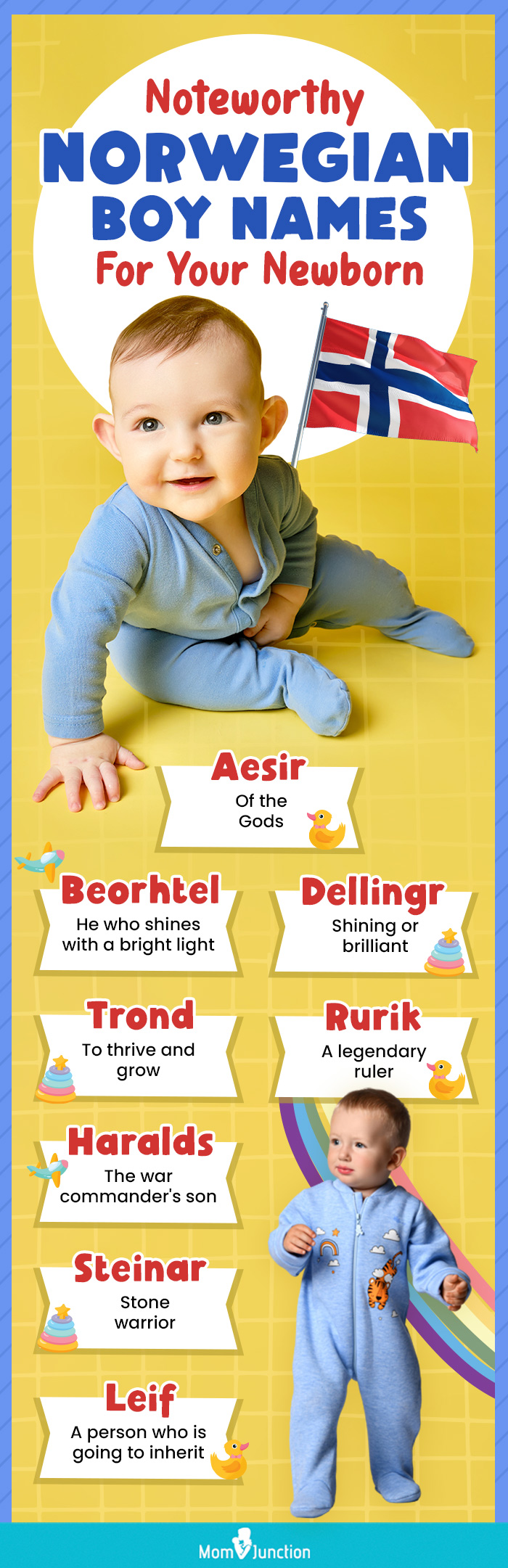 noteworthy norwegian boy names for your newborn (infographic)