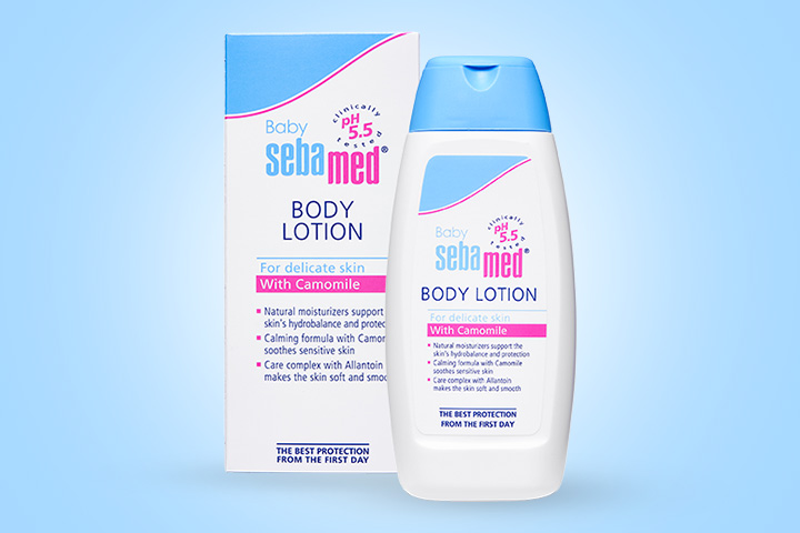 Sebamed Baby Body Lotion is a gentle formula with a pH of 5.5