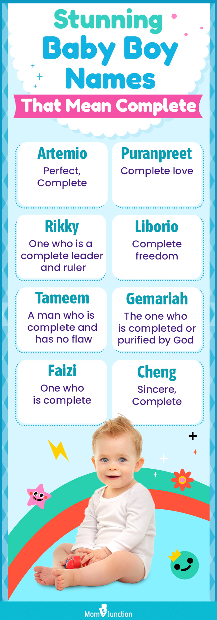 stunning baby boy names that mean complete (infographic)
