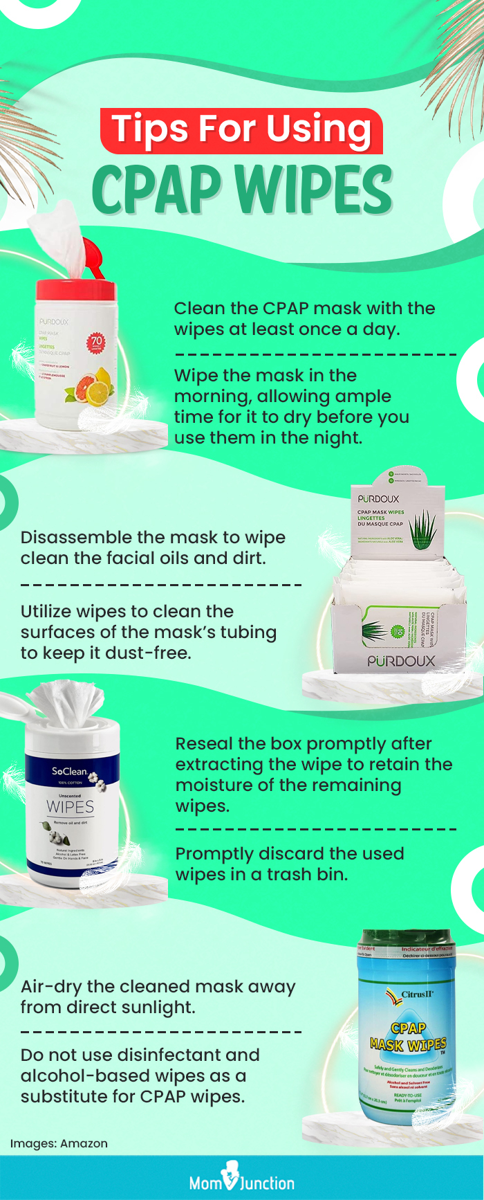 Tips For Using CPAP Wipes (infographic)