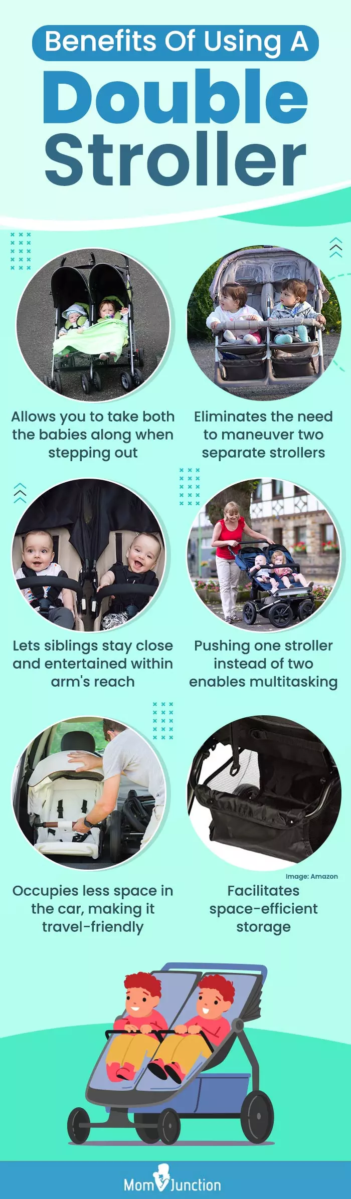 Benefits Of Using A Double Stroller (infographic)