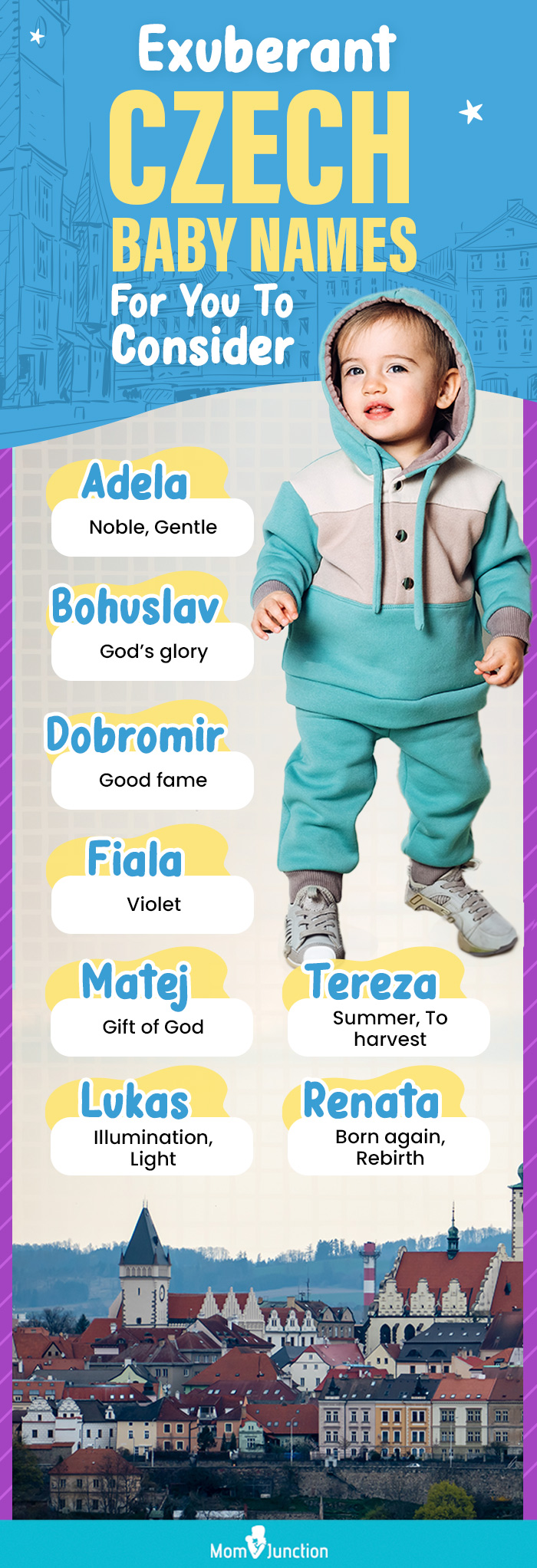 exuberant czech baby names for you to consider (infographic)