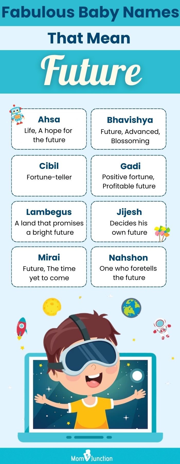 fabulous baby names that mean future (infographic)