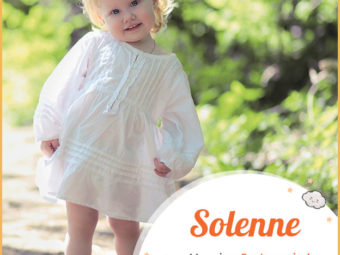 Solenne, meaning sunlight