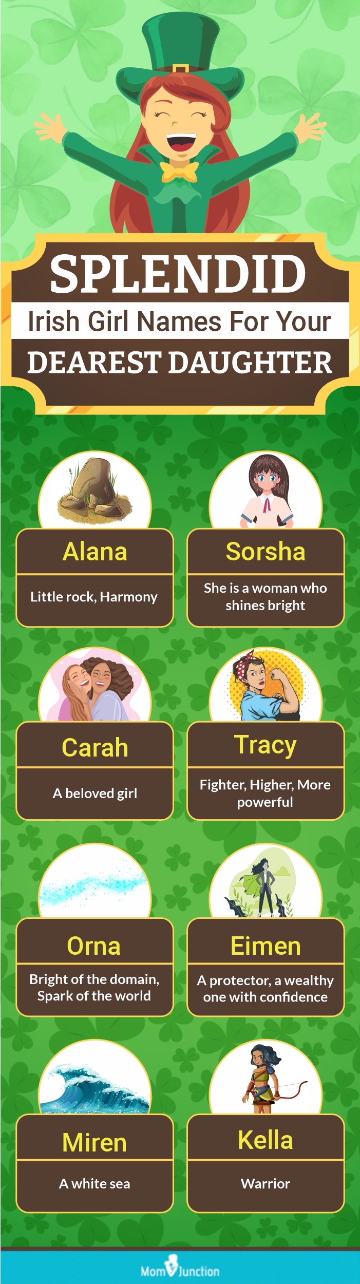 splendid irish girl names for your dearest daughter (infographic)