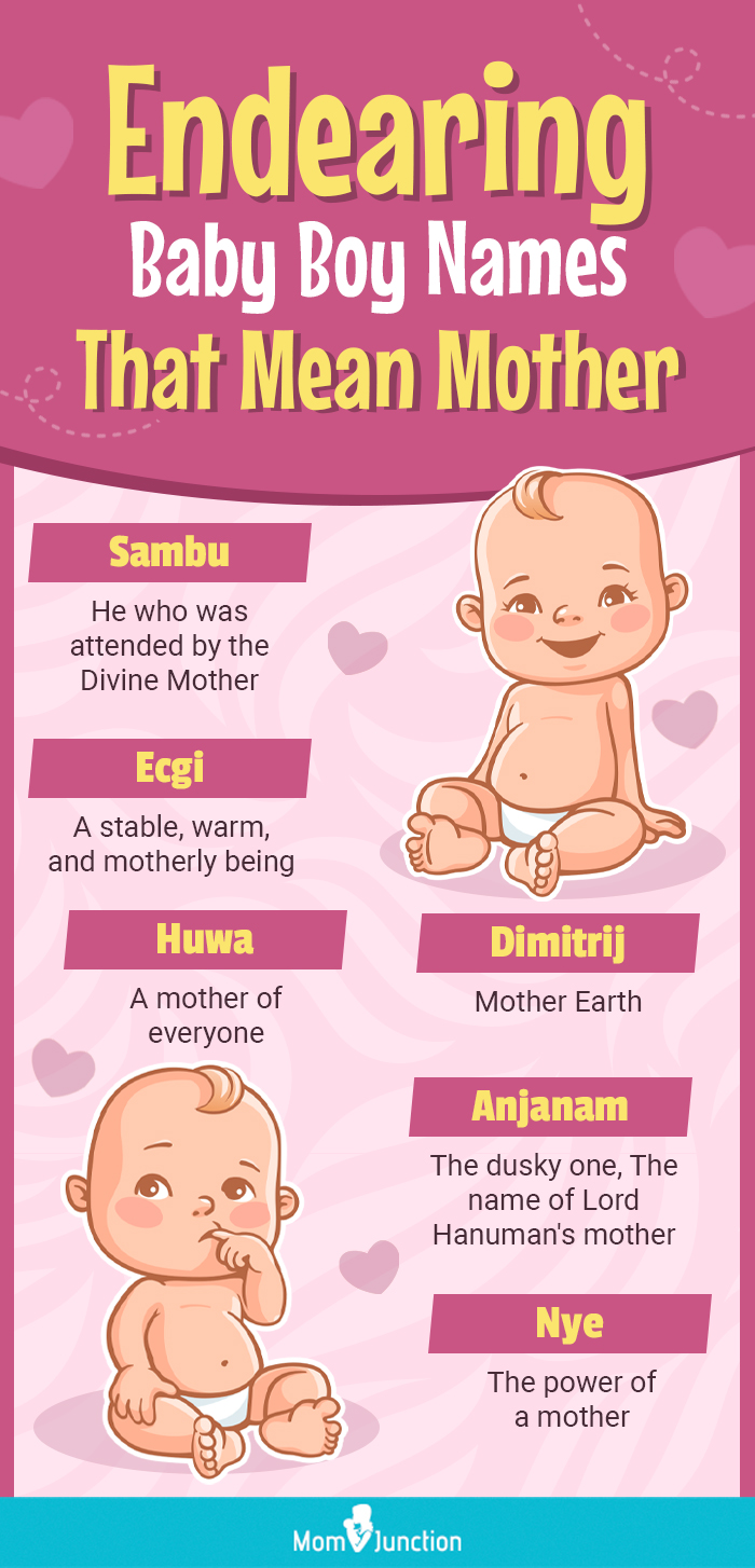 Endearing Baby Boy Names That Mean Mother (infographic) 
