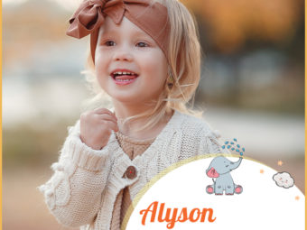 Alyson means noble