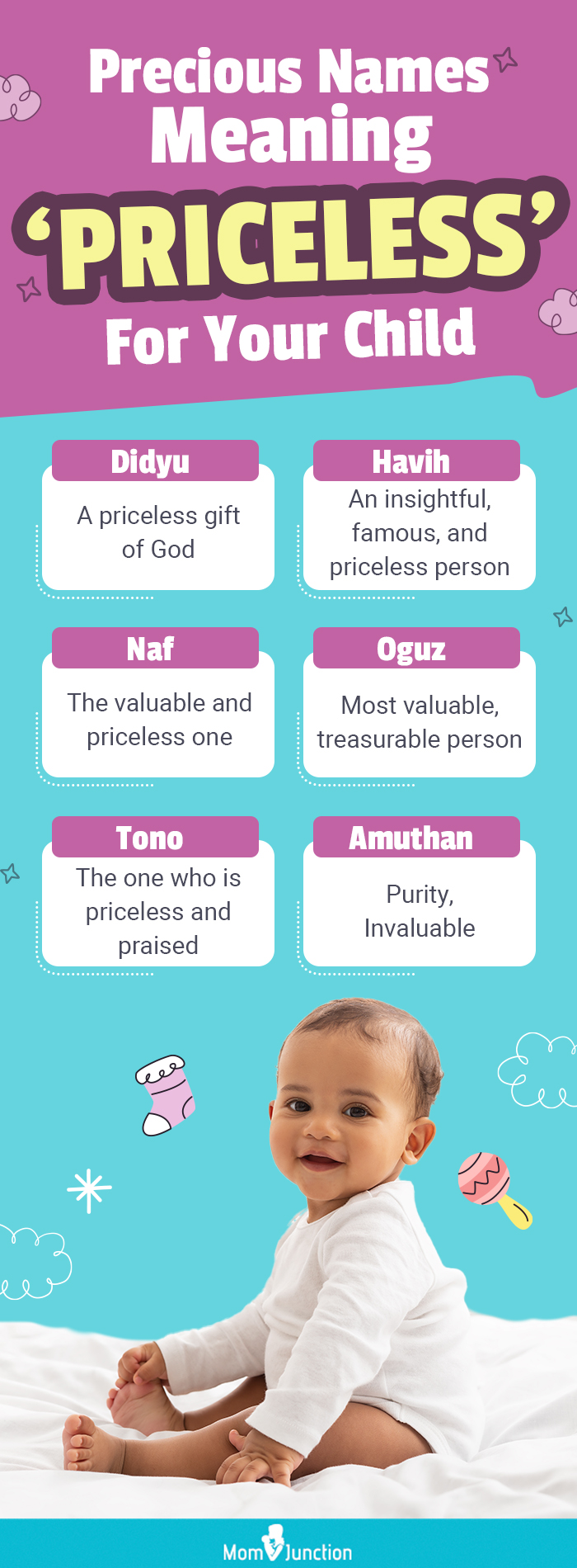 precious names meaning priceless for your child (infographic)