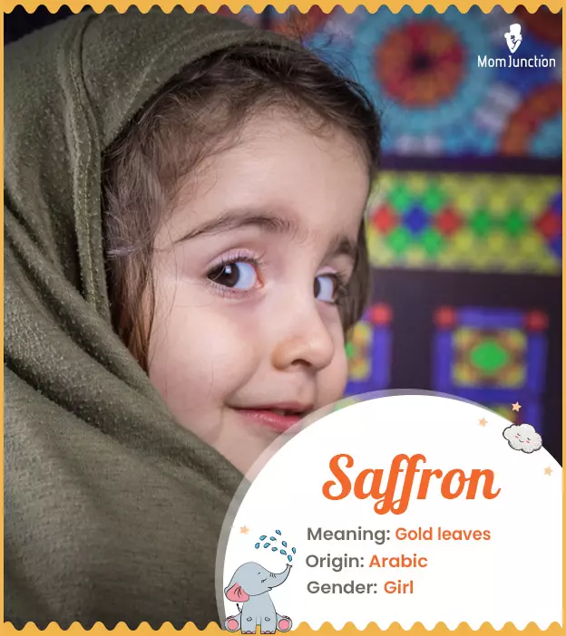 Baby Name saffron Meaning, Origin, And Popularity