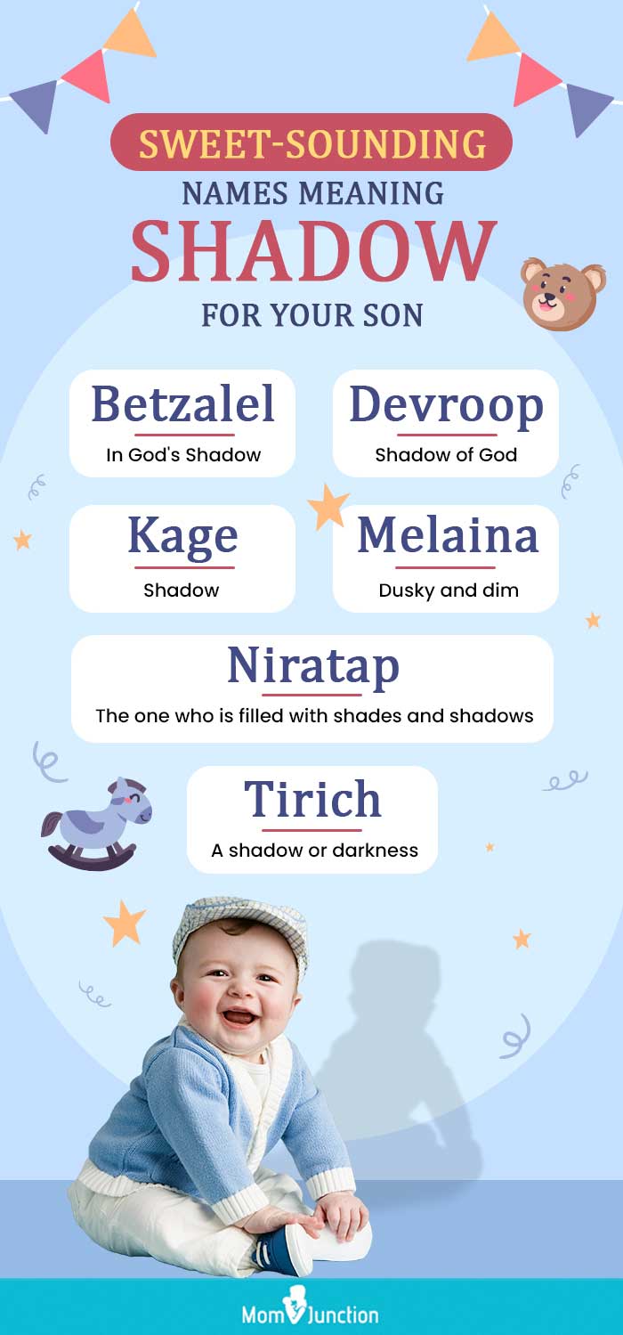 sweet sounding names meaning shadow for your son (infographic)