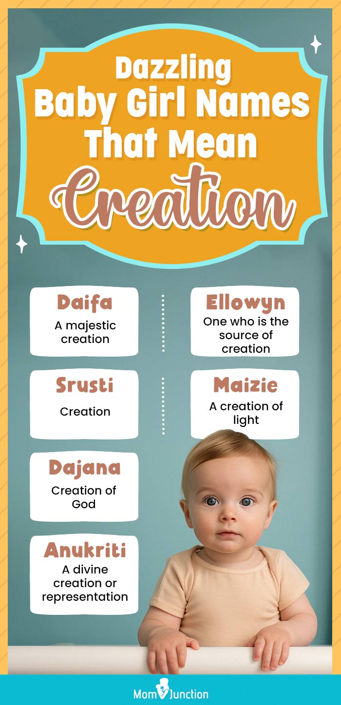 Dazzling Baby Girl Names That Mean Creation (infographic)