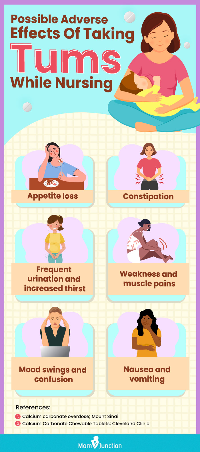 possible adverse effects of taking tums while nursing (infographic)