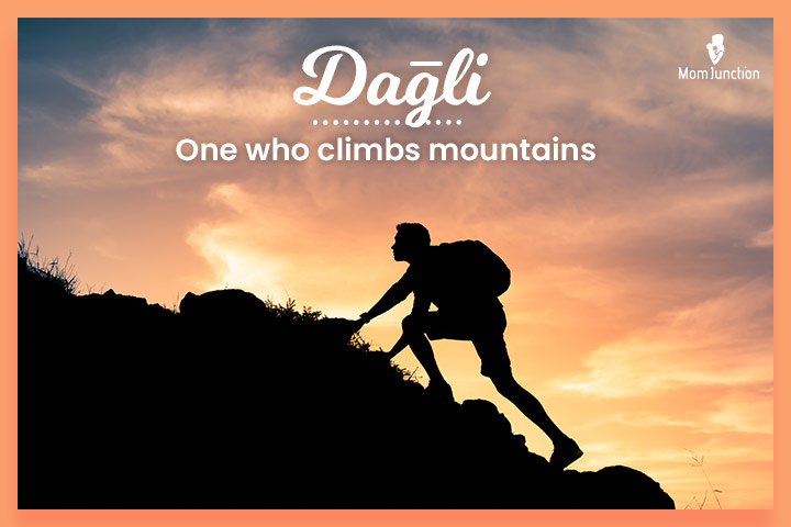 Turkish surname Dağlı means one who climbs mountains