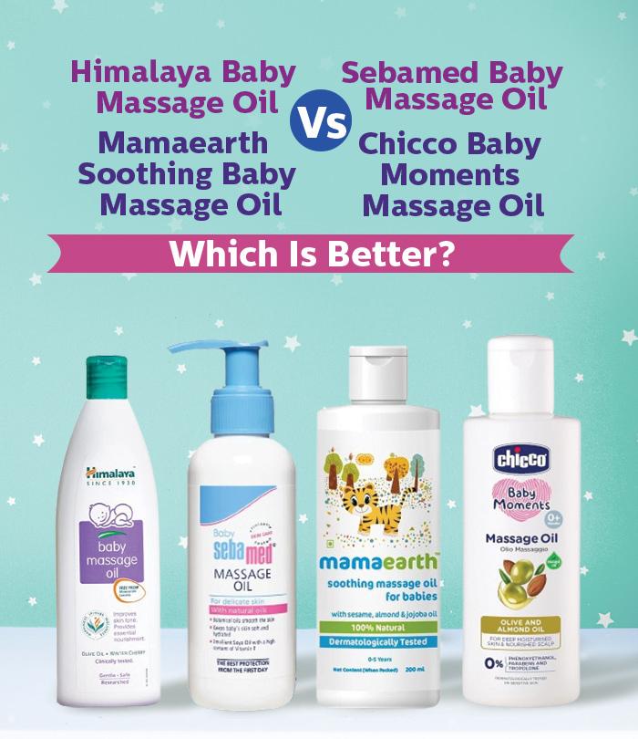 A Close Comparison Of Himalaya Baby Massage Oil With Sebamed, Mamaearth