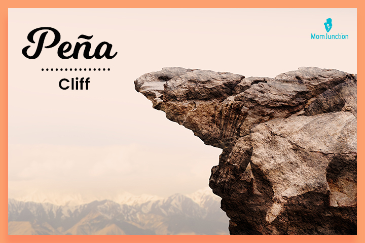 Dominican last name, Peña meaning ‘cliff’