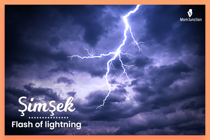 Turkish surname, Şimşek means flash of lightning