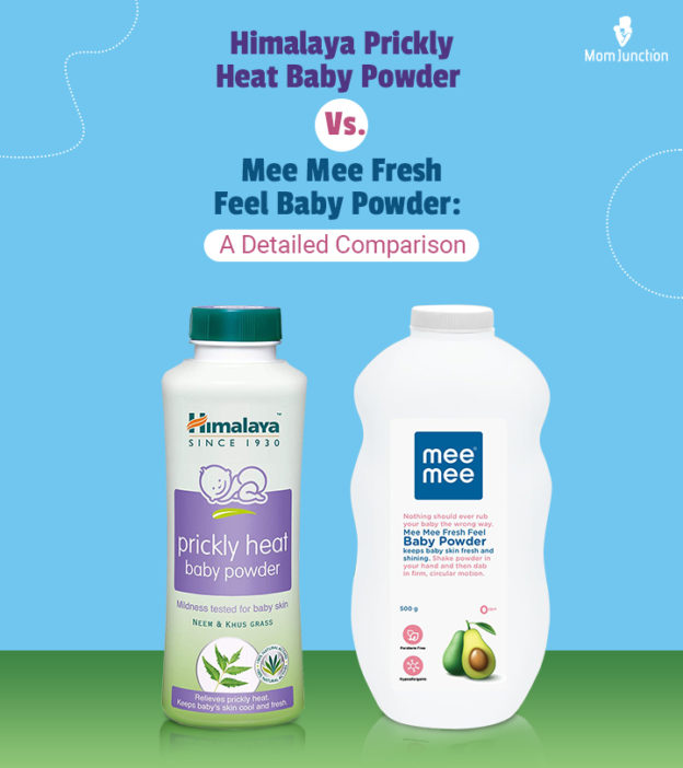 Himalaya Prickly Heat Baby Powder Vs. Mee Mee Fresh Feel Baby Powder