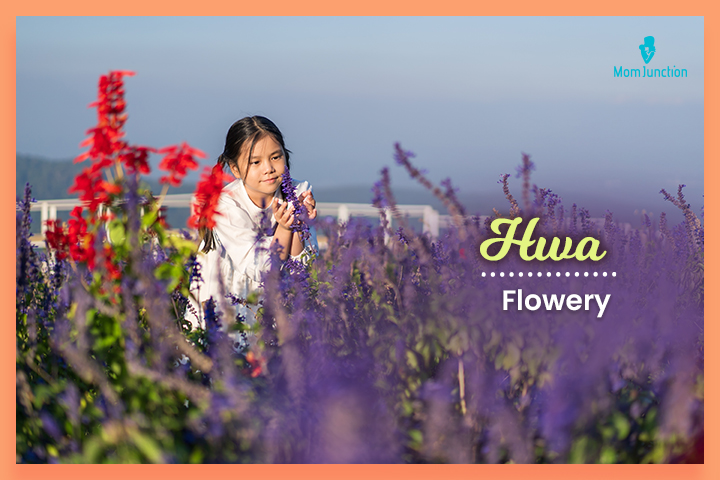 Last names that start with H, Hwa means ‘flowery.’