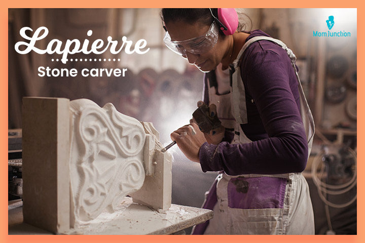 Lapierre means stone carver