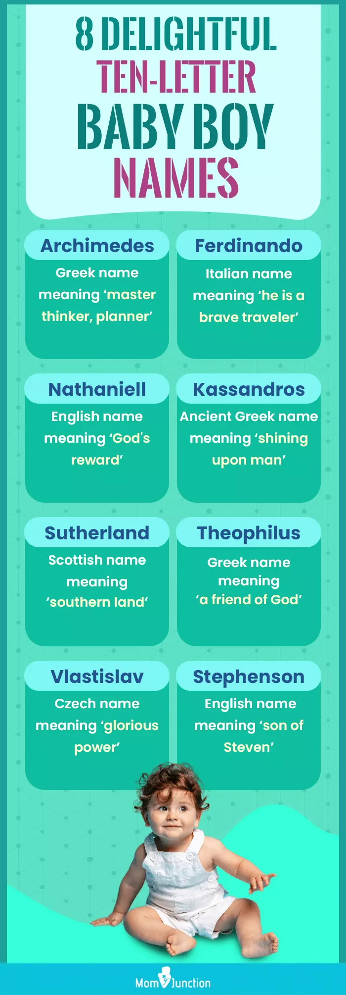 8 delightful ten letter baby boy names (infographic)