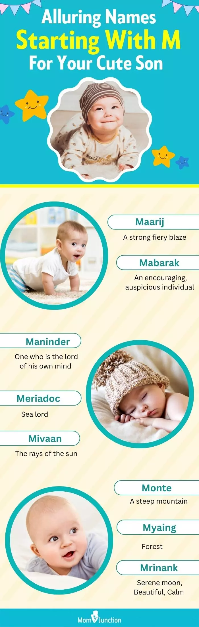 alluring names starting with m for your cute son (infographic)