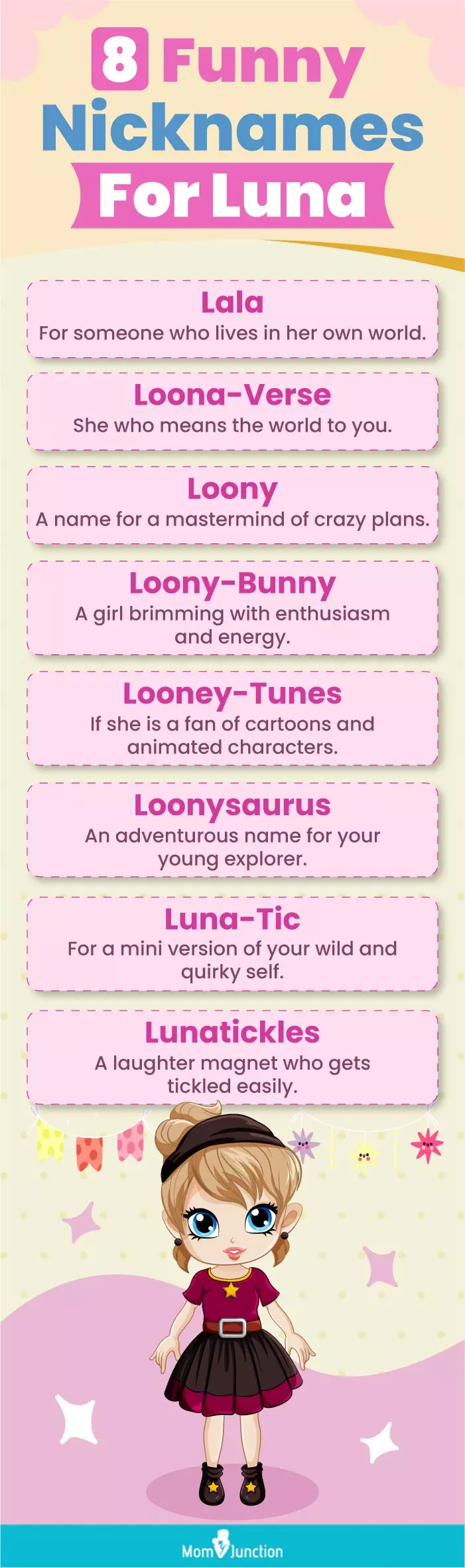 8 funny nicknames for luna (infographic)