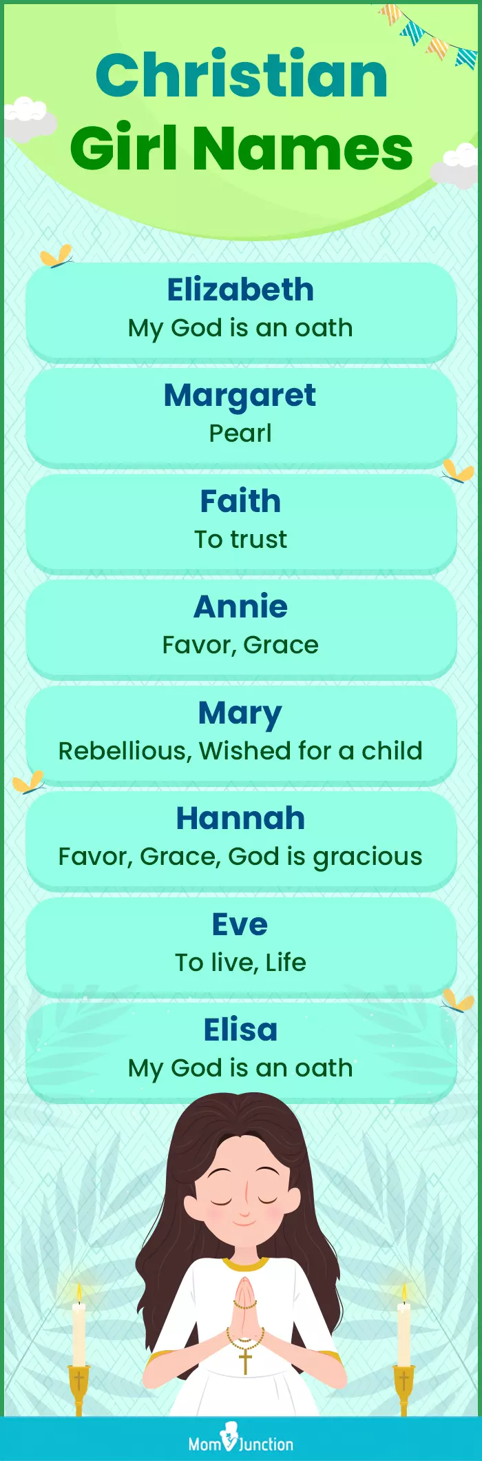 christian girl names (infographic)