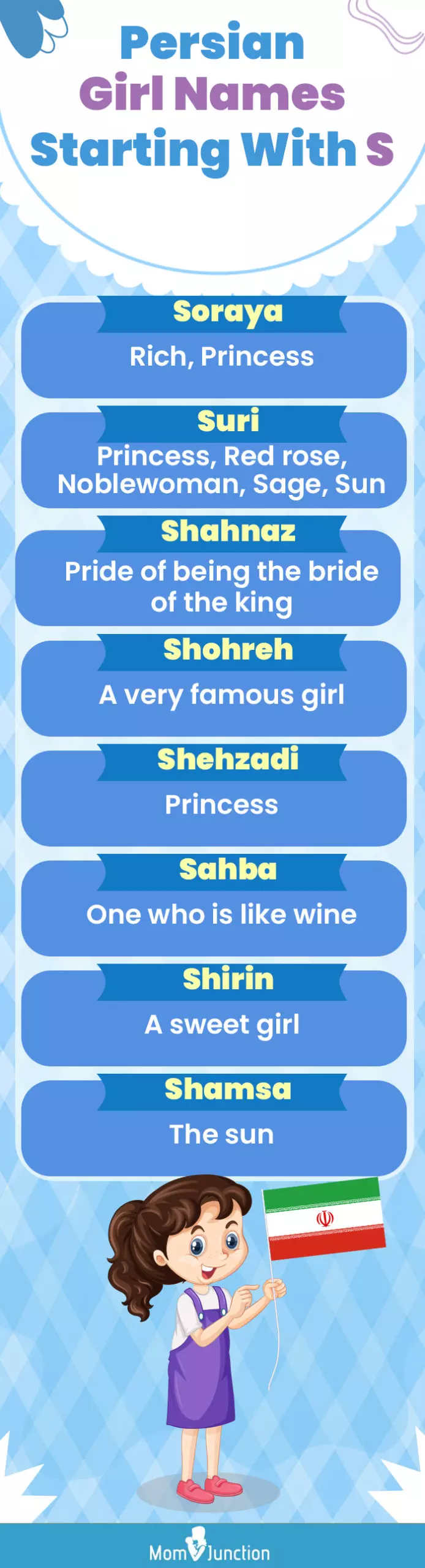 persian girl names starting with s (infographic)