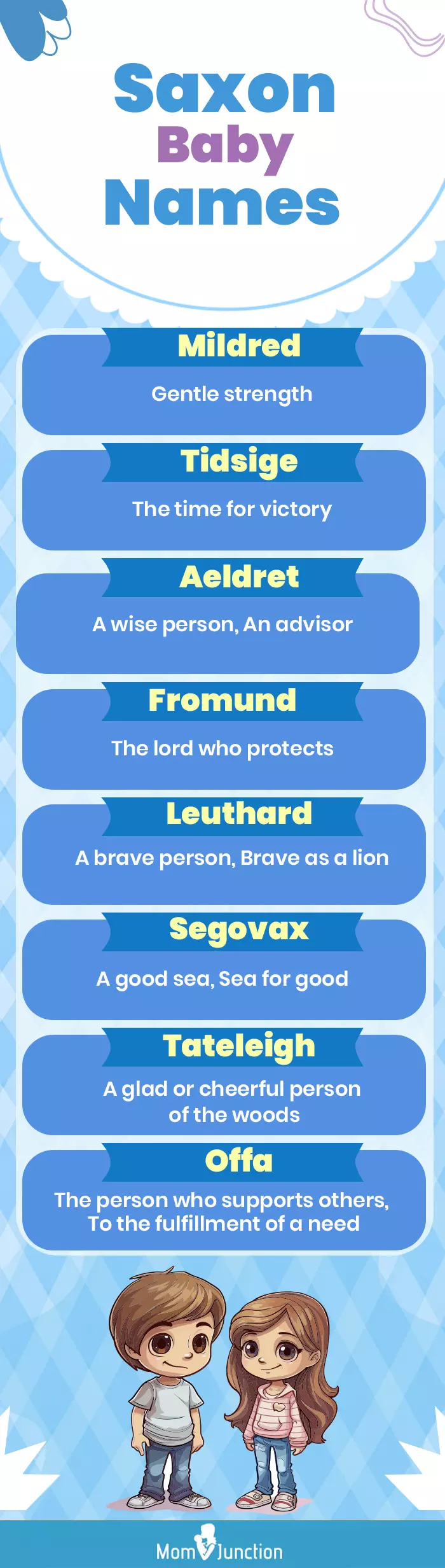 saxon baby names(infographic)