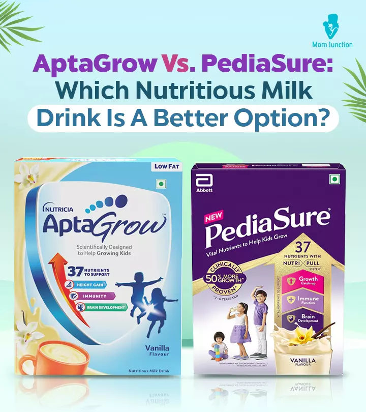 AptaGrow Vs. PediaSure: A Comparison Of Two Nutritious Milk Drink Powders For Kids