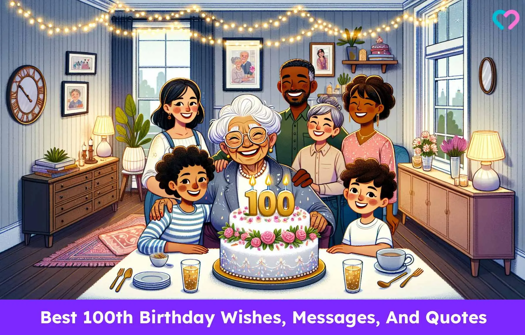 Best 100th Birthday Wishes, Messages, And Quotes_illustration